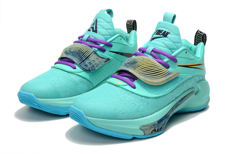 2021 Men Nike Freak 3 Jade Purple Shoes